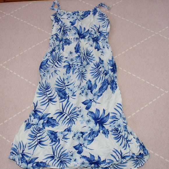 The Children’s Place Womens Matching Family Tropical Midi Ruffle Dress - White - Picture 2 of 5